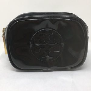 Tory Burch patent leather small makeup bag